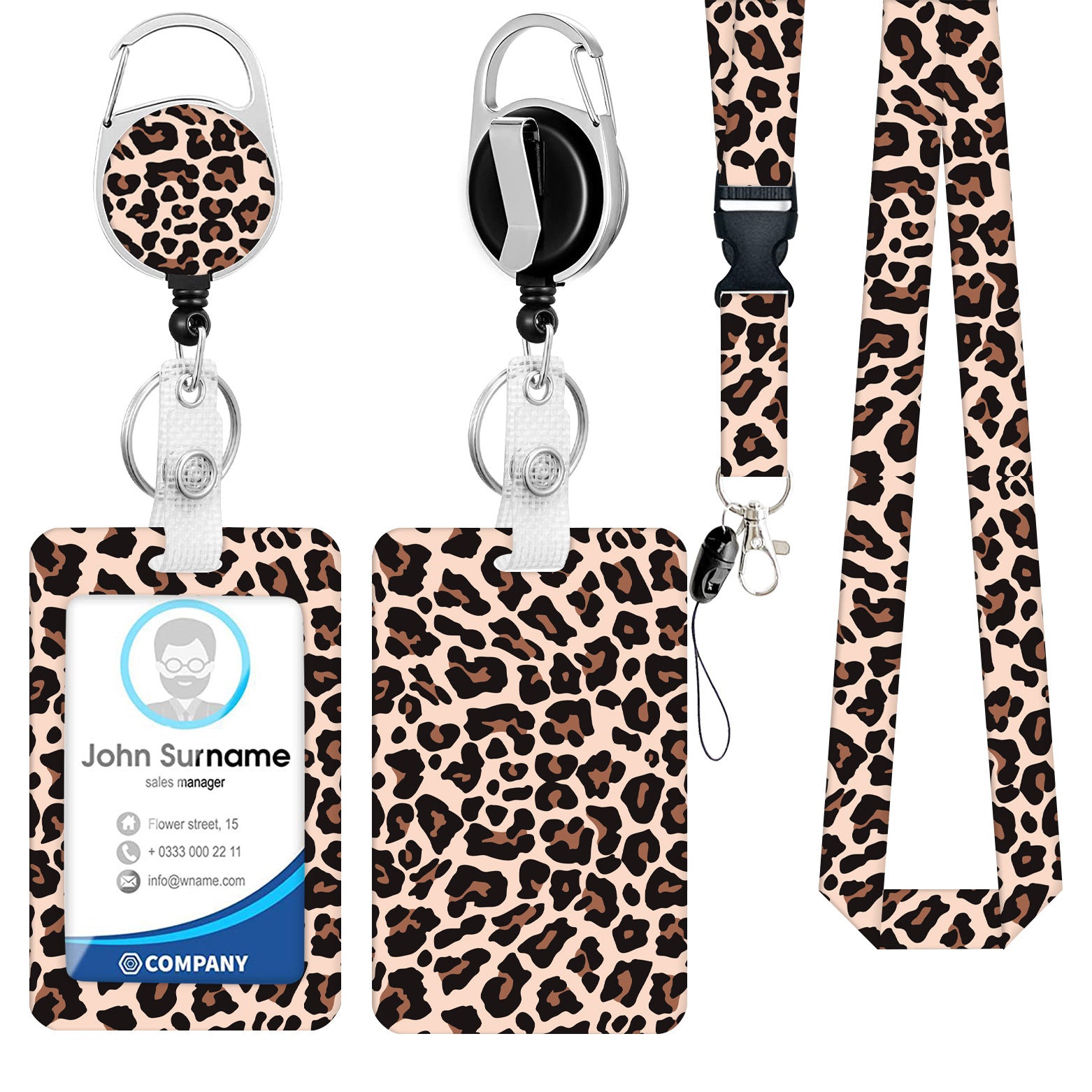 Wholesale Mobile Phone Hanging Chain Wrist Lanyard Key Pendant Push-and-close Slide Card Sleeve Retractable Buckle